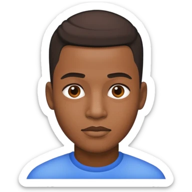 Black guy with taper fade sticker