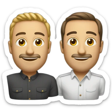 deux développeurs web amis sticker