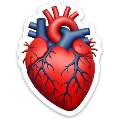 Toxic red Heart
 sticker