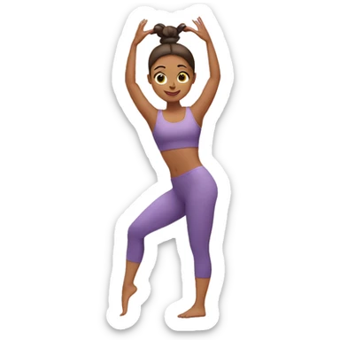 Pilates girl sticker