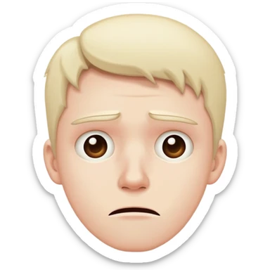 A mentally broken person by the stupidity of his friend sticker