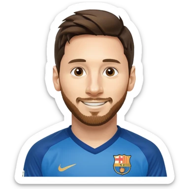 create a messi icon - inspired by airbnb category icons sticker