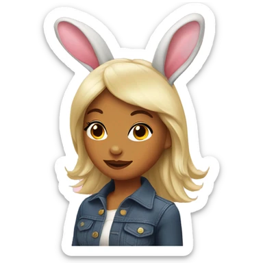 Coquette bunny  sticker