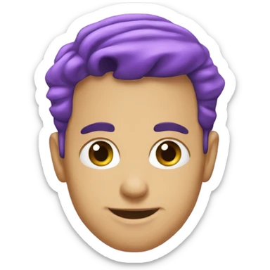 purple cards sticker