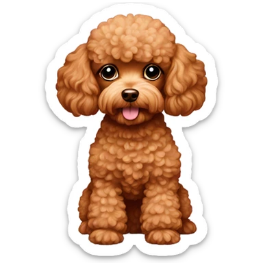 Toy Poodle red sticker
