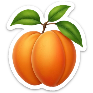 Apricot sticker