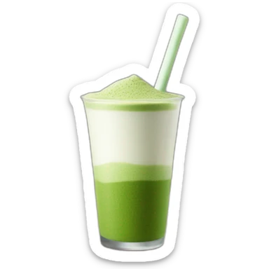matcha on alternative milk sticker
