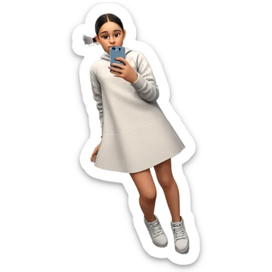 selfie of a stylish girl sticker