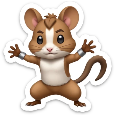 Degu playing brawlstars sticker