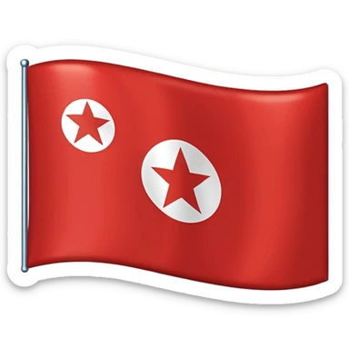North Korea Flag sticker