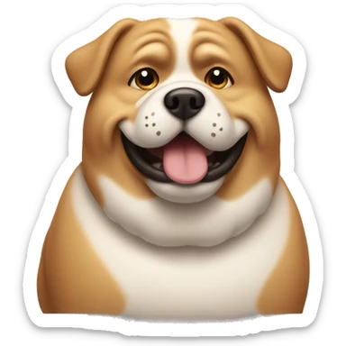 Fat dog  sticker