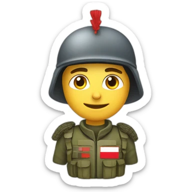Croatian soldier sticker
