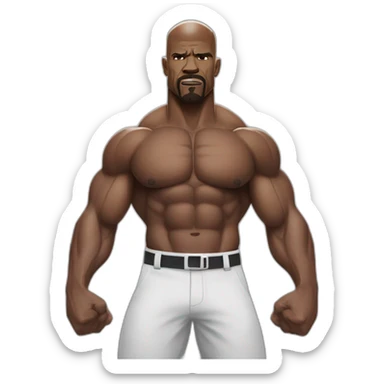 Terry crews serious muscles sticker