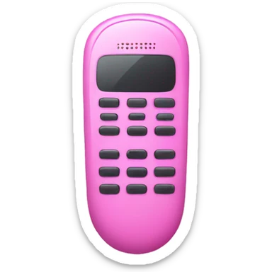 Pink remote sticker