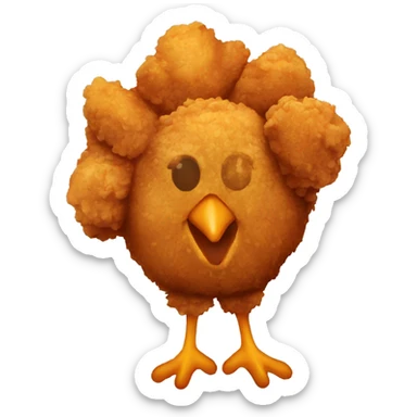 fried chicken sticker