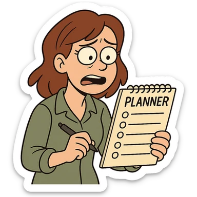 simple planner page sticker
