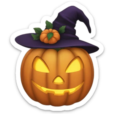 Halloween Kürbis sticker