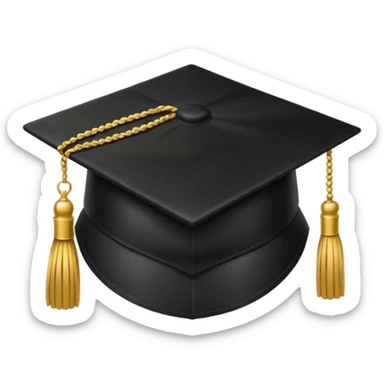 university cap sticker