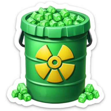 nuclear waste sticker
