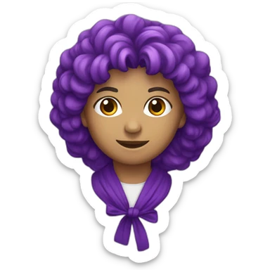 Lazo conmemorativo morado sticker
