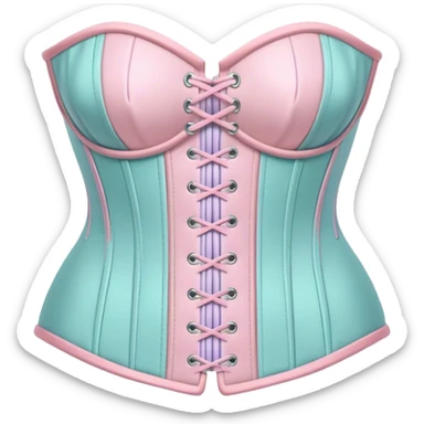 Pastel corset  sticker