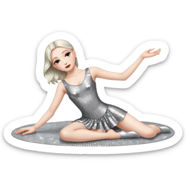 Dancer dead on stage  sticker