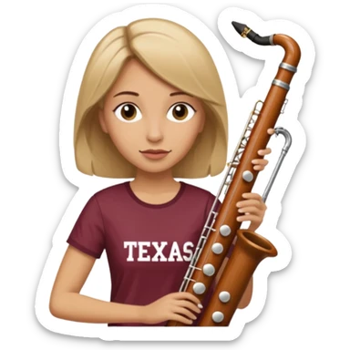 dirty blonde bassoon player texas a&m sticker