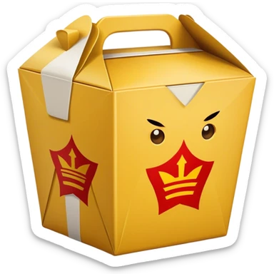 Chinese takeout food boxes sticker