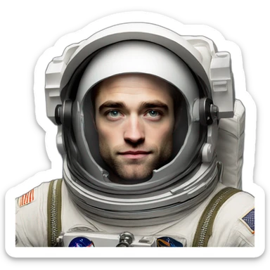robert pattinson astronaut sticker