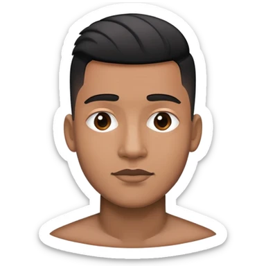 Black high taper fade  sticker