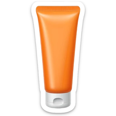 full Orange-colored tube type lotion sticker
