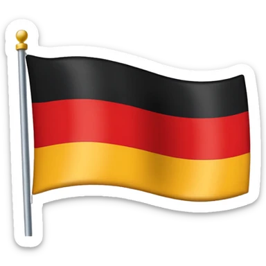 German empire flag png sticker