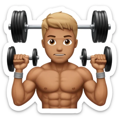 man lifting weights

 sticker