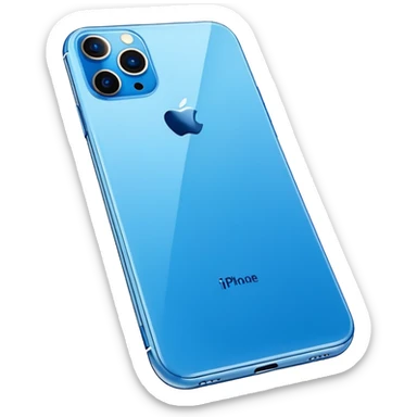 Create the iPhone. 17 pro max with a blue cover sticker