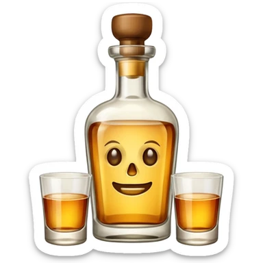 a tequila bottle  sticker