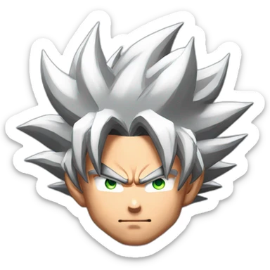 Goku Mastered ultra instinct cyberpunk sticker