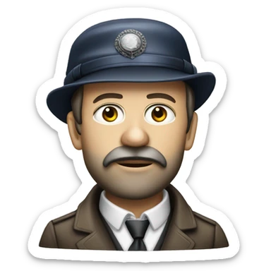 sociologist max weber wearing engine driver hat sticker