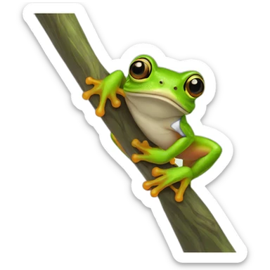 tree frog sticker