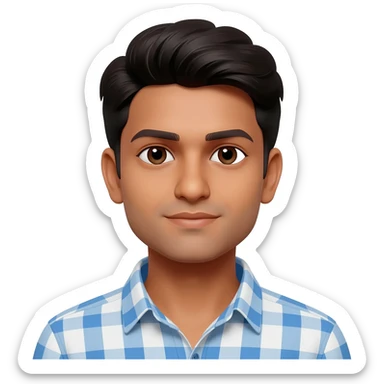 Indian young man at 25 years old  sticker