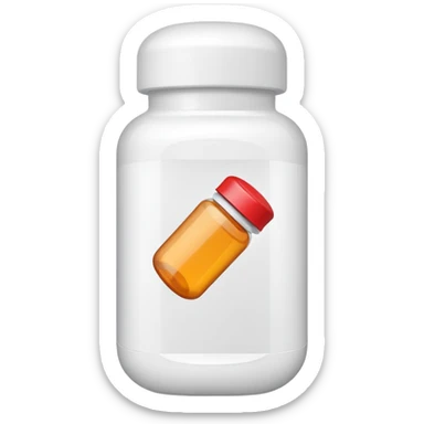 Pill bottle sticker