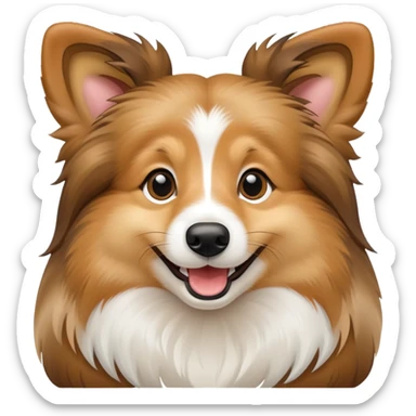 sheltie smiling sticker