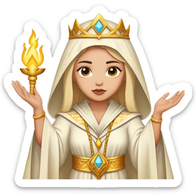 The high priestess Tarot CARD sticker