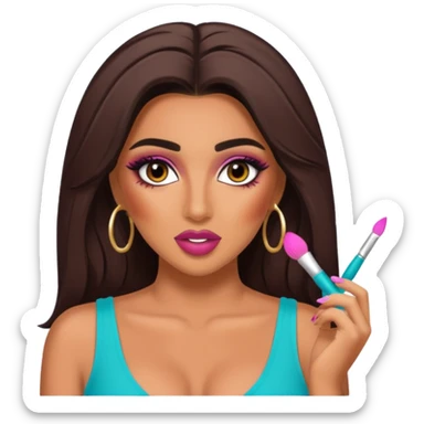 huda from love island crashout face  sticker