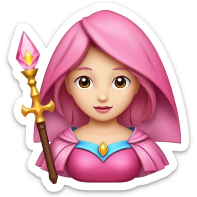 varita mágica rosa sticker