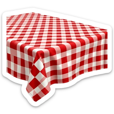 checkered tablecloth  sticker