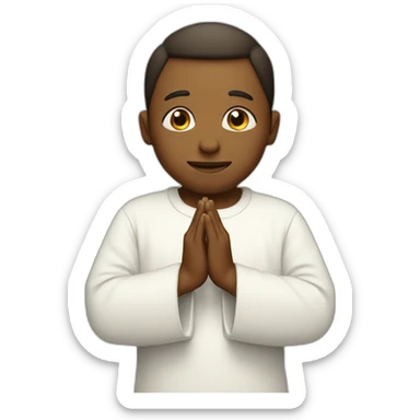 Praying to god sticker