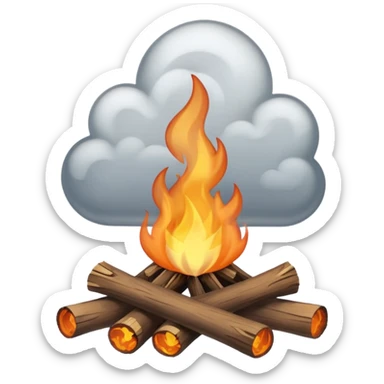 Campfire Smoke sticker