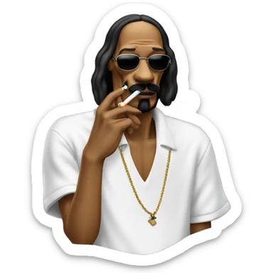snoop dog smoking a cigarette sticker