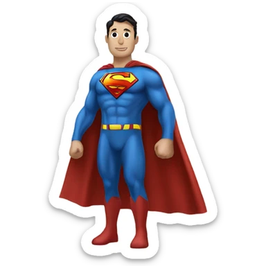 SUPERMAN CAPE sticker