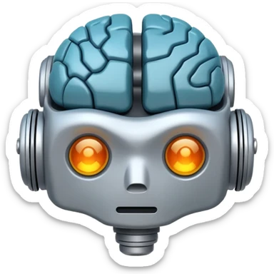 robotic brain sticker